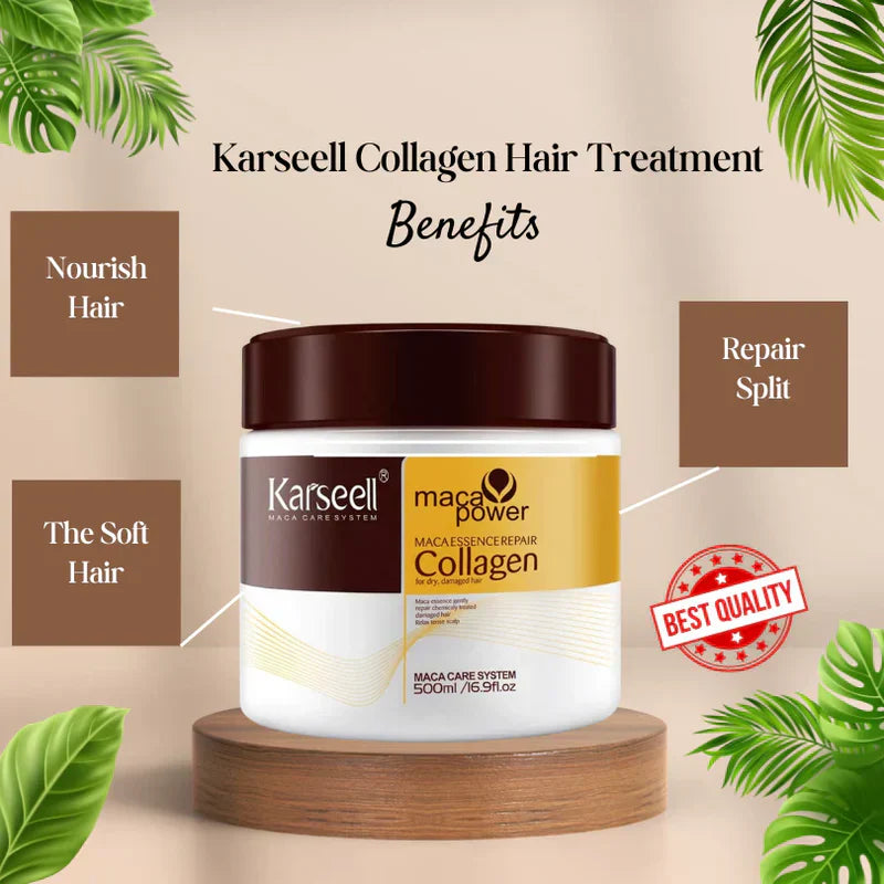 Karseell Collagen Hair Mask – Deep Treatment for Dry, Damaged & All Hair Types (500ml)