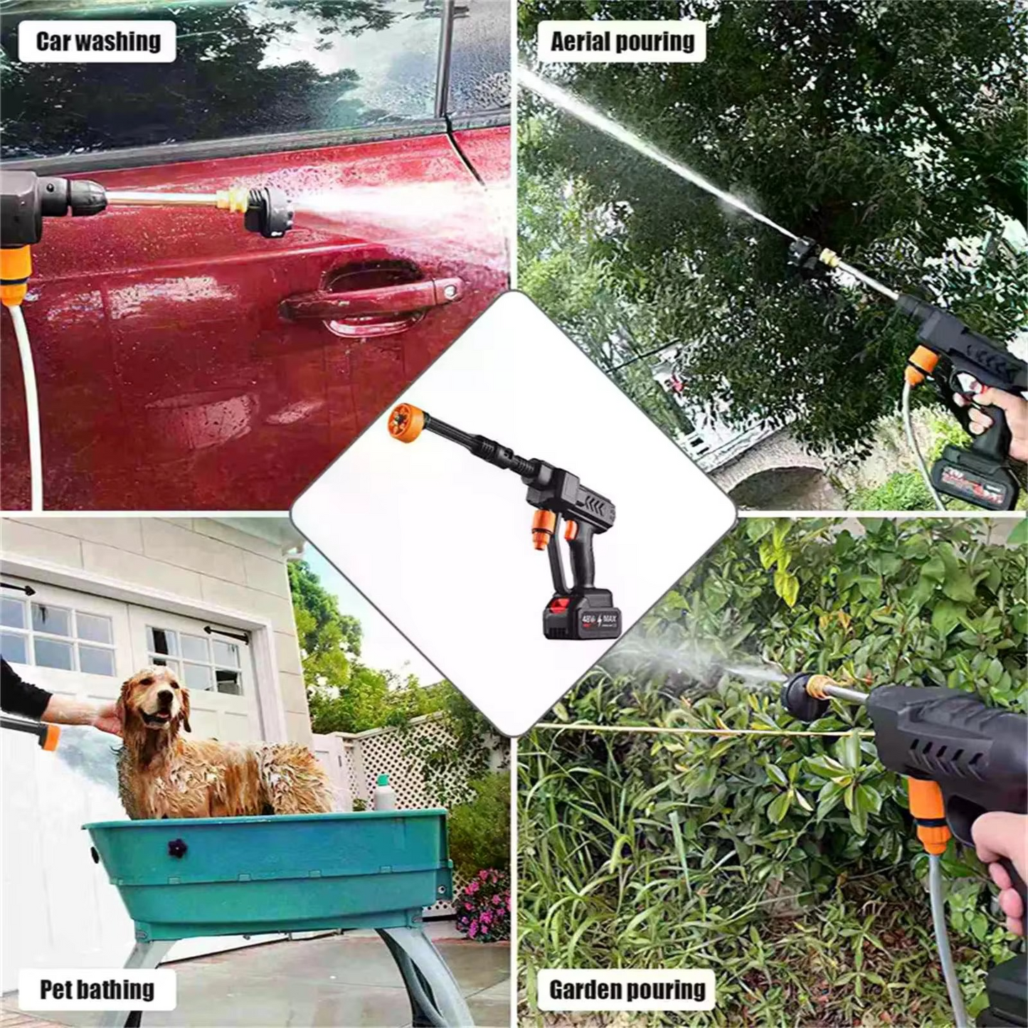 Portable Cordless High-Pressure Car Washer